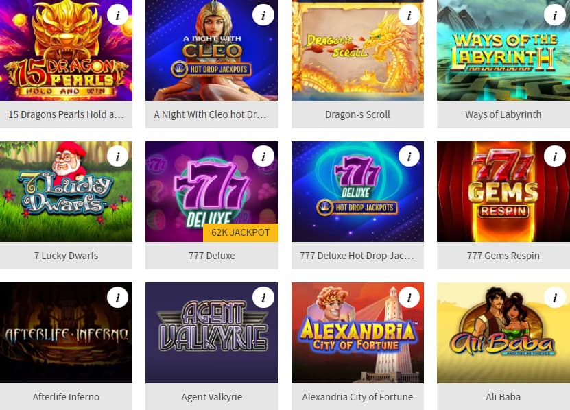 pokies selection australia