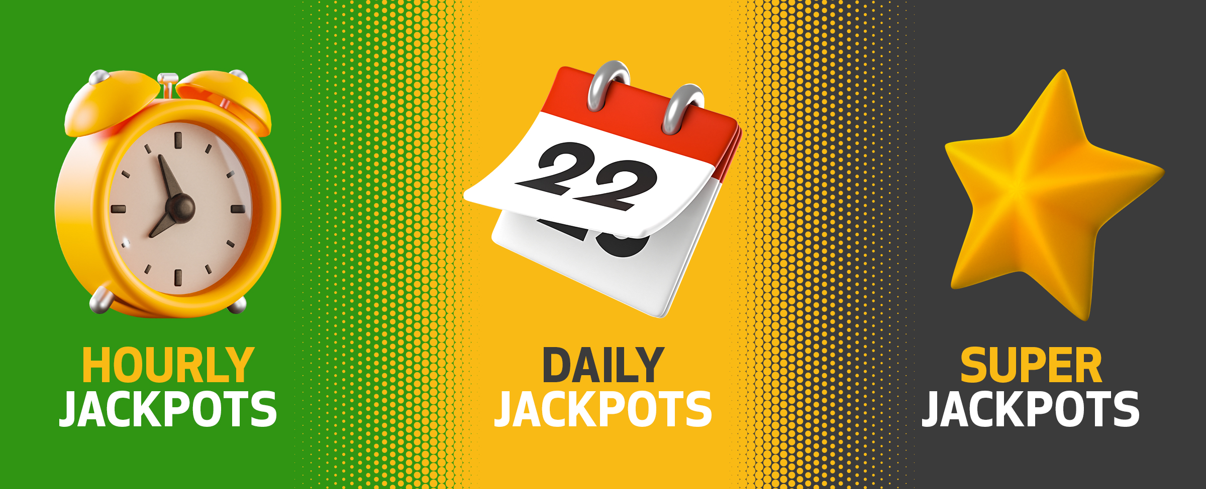 With hourly, daily, and super jackpots, there will be non-stop-winners at Joe Fortune That means more chances to win big.
