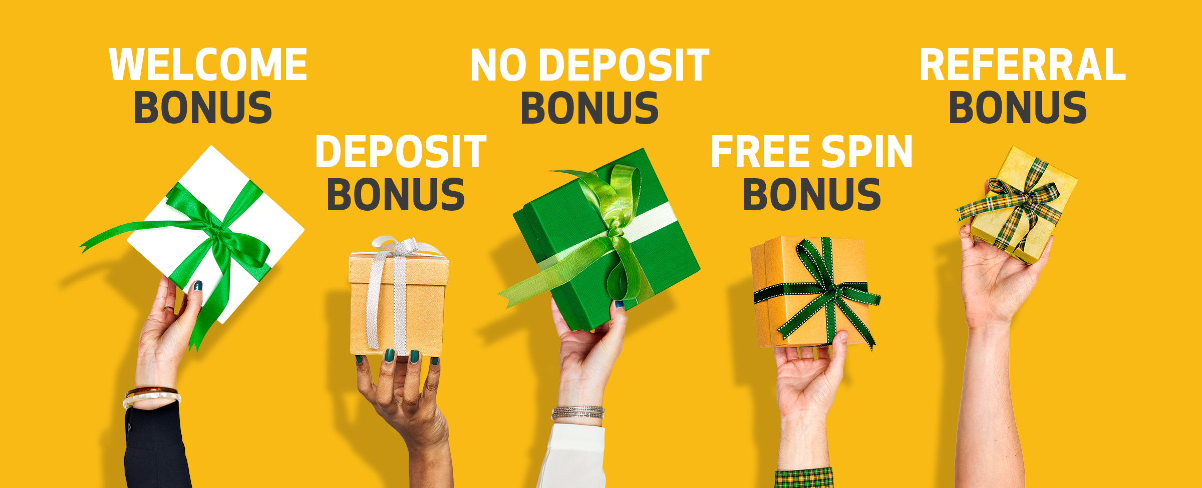 There’s several kinds of online bonuses including Welcome Bonus, Deposit Bonus, Match Bonus, No Deposit Bonus and more. Joe explains them to you!