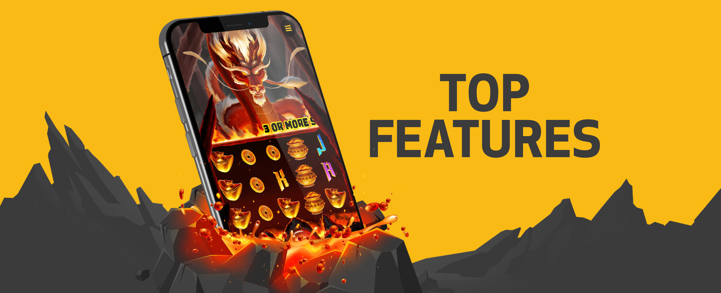 Let’s walk through the fire to see what the top features are when you play Dragon Blast.