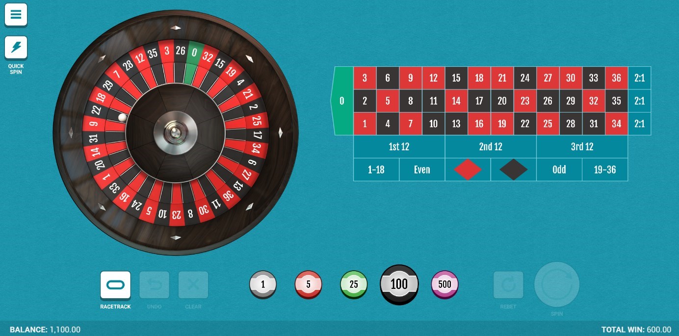 online roulette practice at Joe Fortune