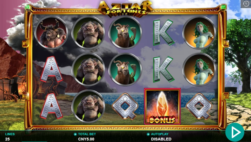 aztar fortunes pokie example