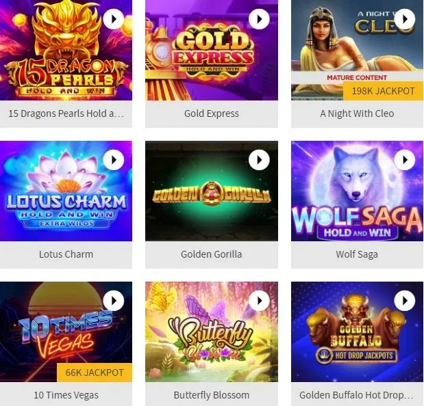 online casino games at Joe Fortune