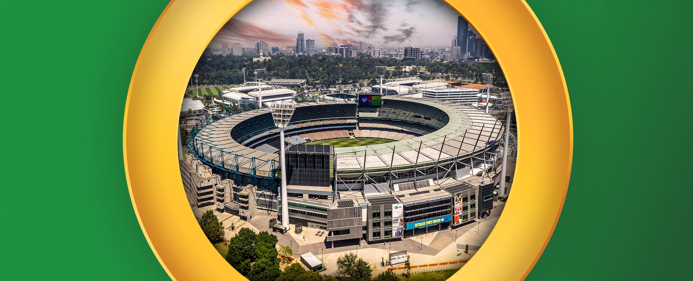 An image of the MCG on a green background